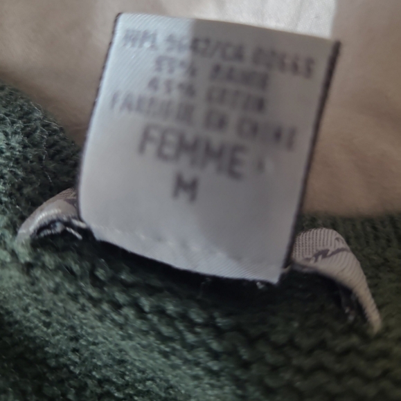 Vintage Eddie Bauer Women's SZ Med. Zip Cardigan embroidery forest green Y2K - Picture 9 of 11